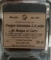 Vinaigre balsamique à la pulpe de Mangue et Curry