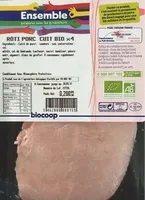 Rôti de porc cuit x4