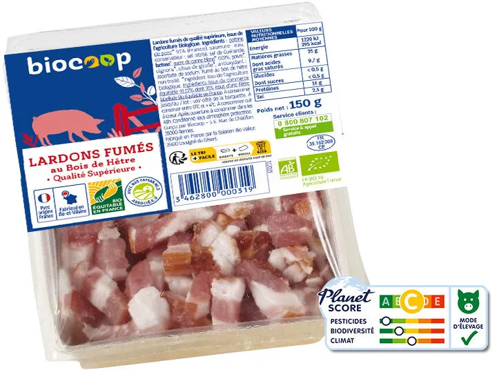 Lardons fumés supérieur
