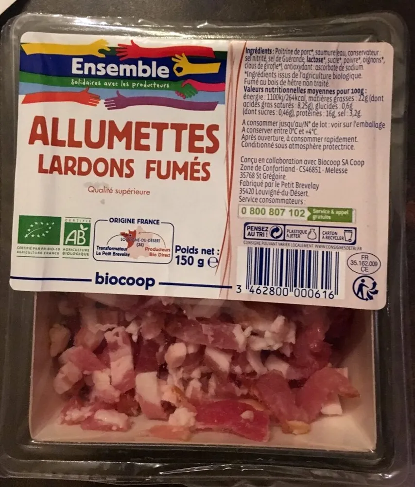 Lardons fumes allumettes 150g