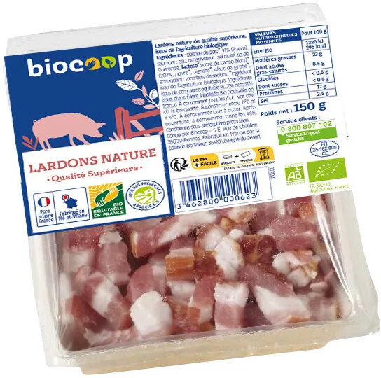 Lardons nature supérieur