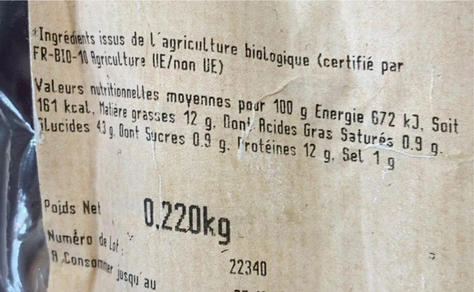 Bousin blanc cepes bio