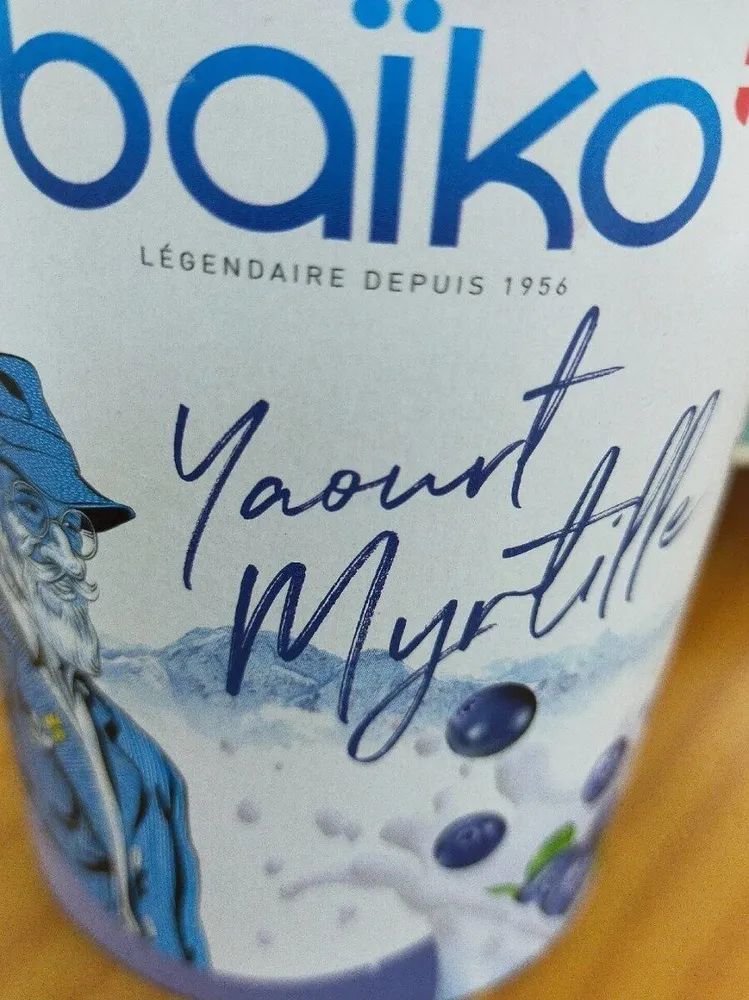 Yaourt myrtille