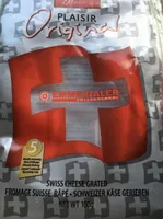 Fromage râpé, emmentaler AOC Plaisir original, le sachet de