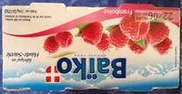 Yaourt au lait entier, sucré sur lit de framboise et arômes