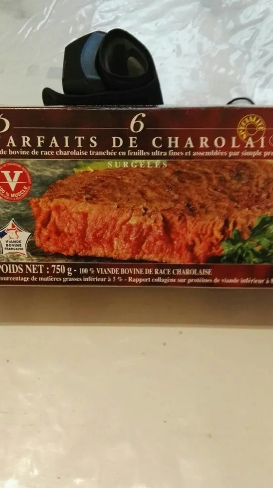Parfaits de  charolais surgelés