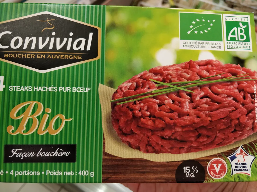 Steack Haché façon Bouchère pur Bœuf bio