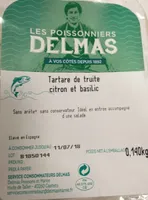 Tartare de truite citron et basilic