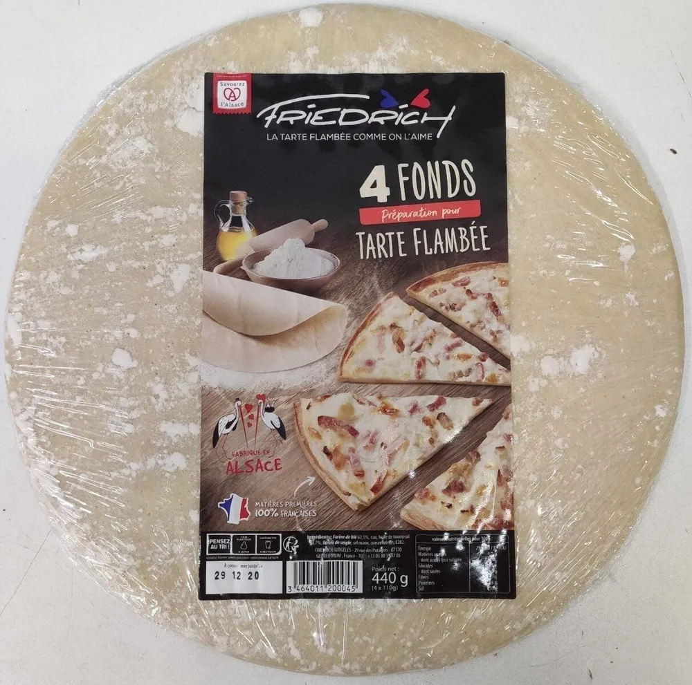 4 Fonds frais pour tarte flambée