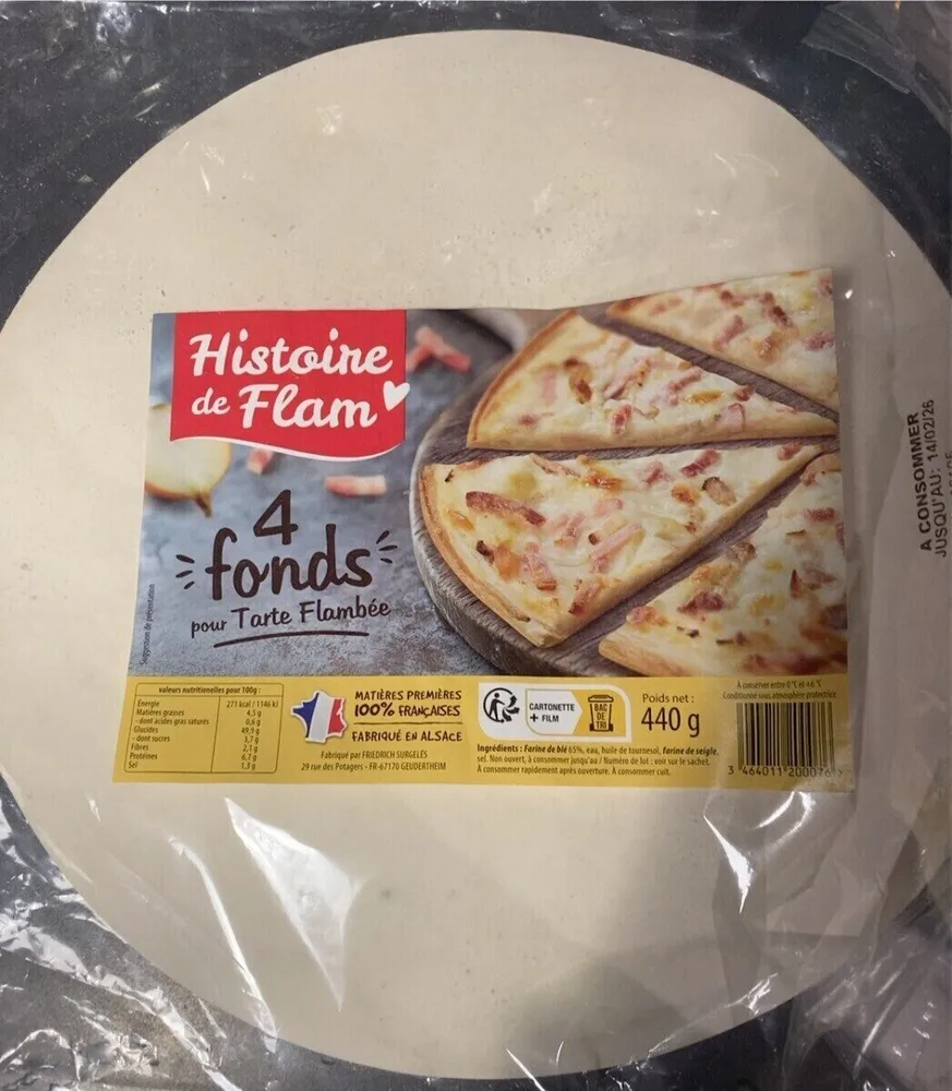 4 fonds pour tarte flambée