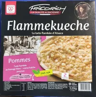 Flammekueche aux Pommes. Tarte flambée aux Pommes