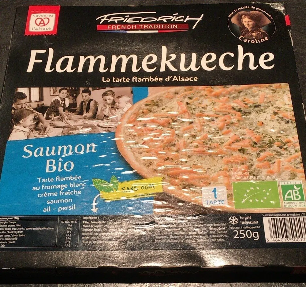Flammekueche saumon bio
