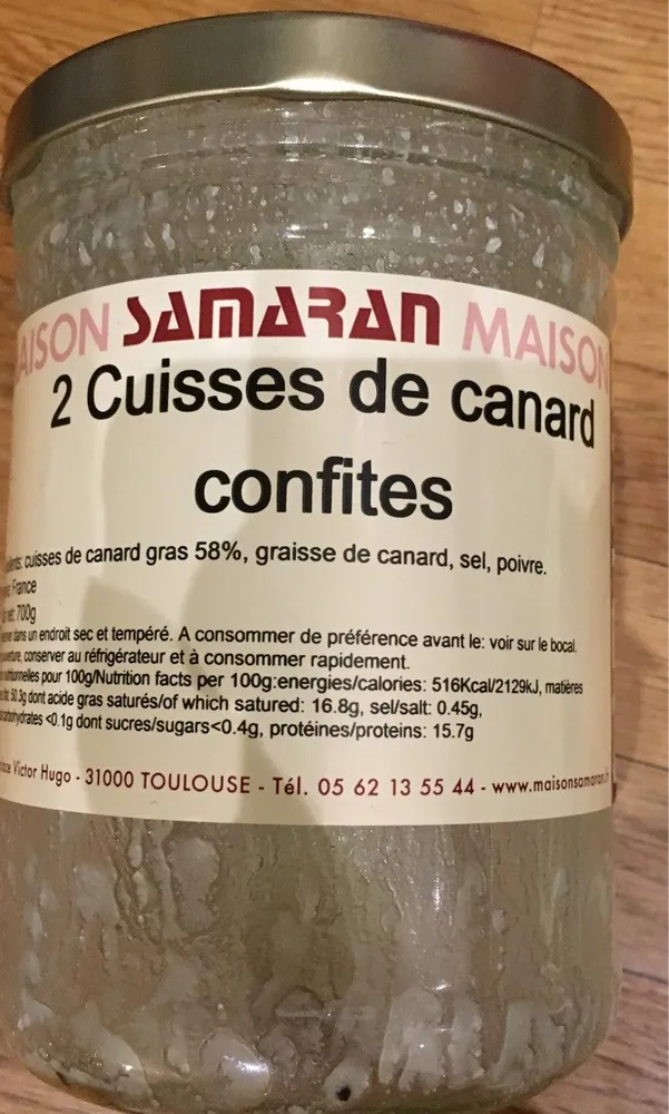 Cuisses de canard confites