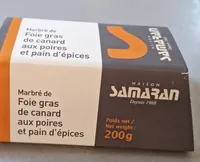 Foie gras de canard aux poires et pain d'épices