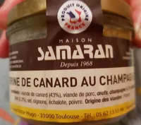 Terrine de canard au champagne et miel