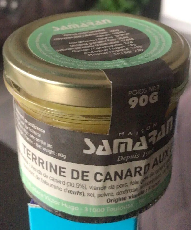 Terrine de canard aux pistaches