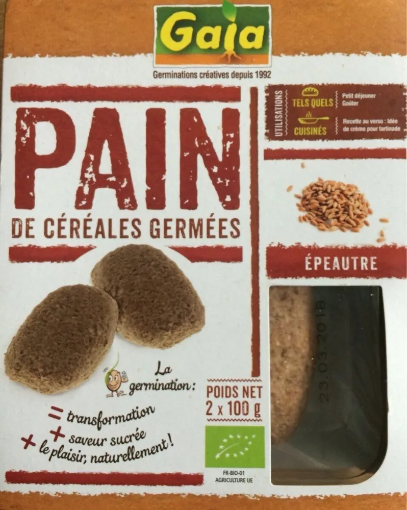 2 X 100G Pain Essene Epeautre