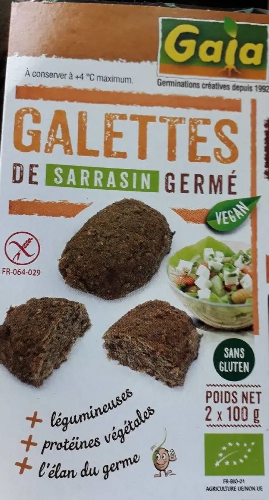 Galettes de sarrasin germé