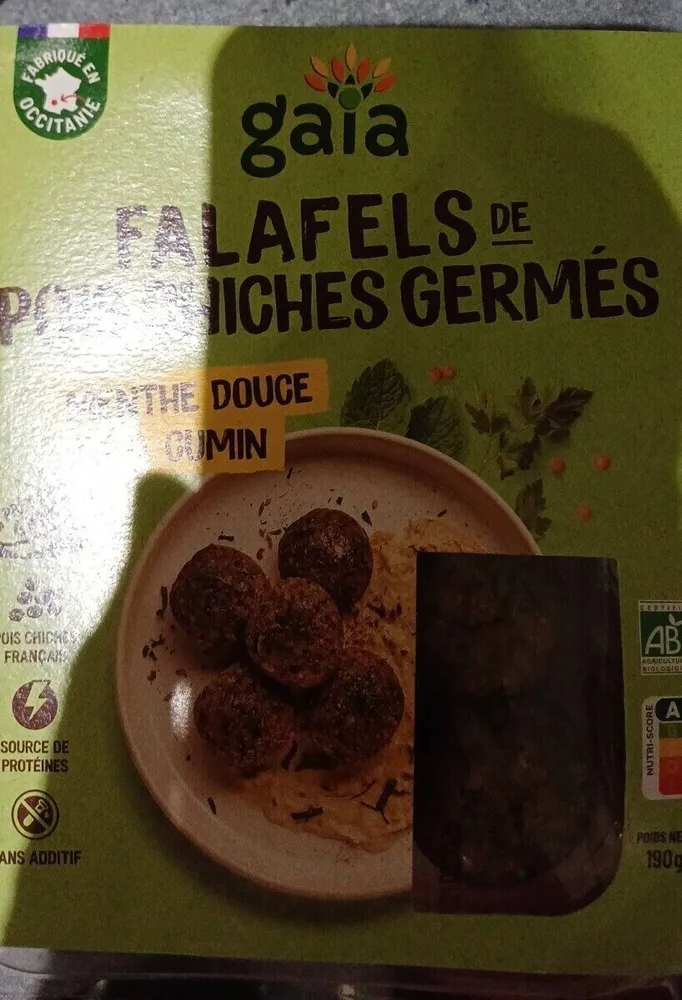 FALAFELS DE POIS CHICHES GERMÉS MENTHE DOUCE & CUMIN