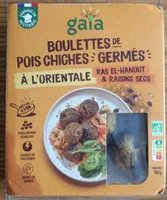 BOULETTES DE POIS CHICHES GERMÉS À L'ORIENTALE RAS EL-HANOUT & RAISINS SECS
