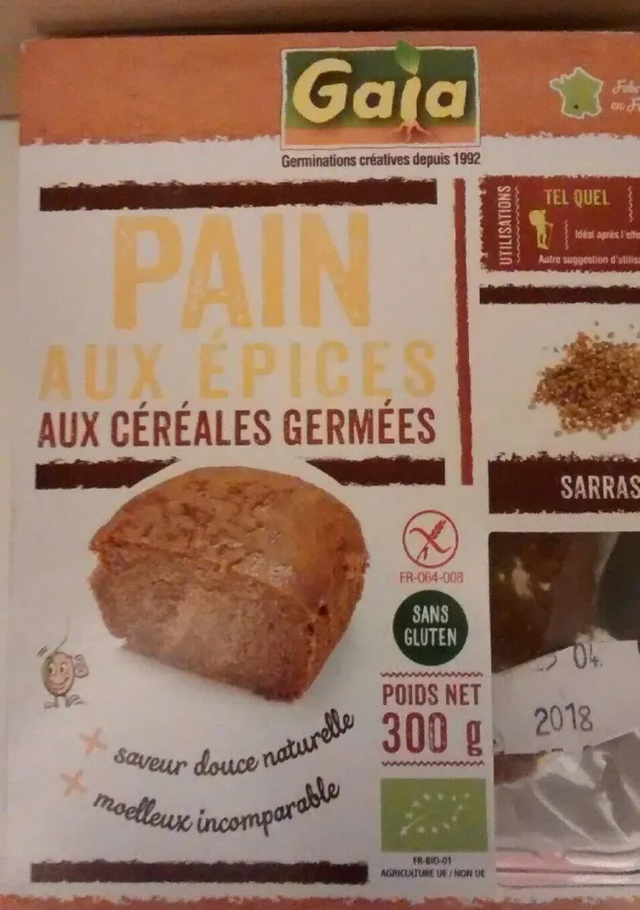 300G Pain D'epices Essene Quinoa Sarrasin Germe