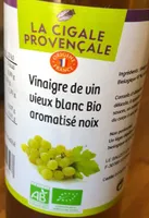 Vinaigre de vin vieux blanc bio aromatisé noix