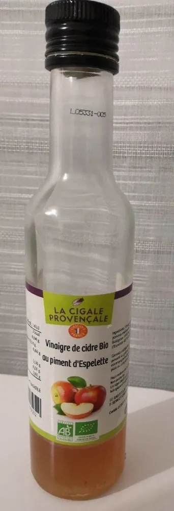 Vinaigre de cidre au piment d espelette