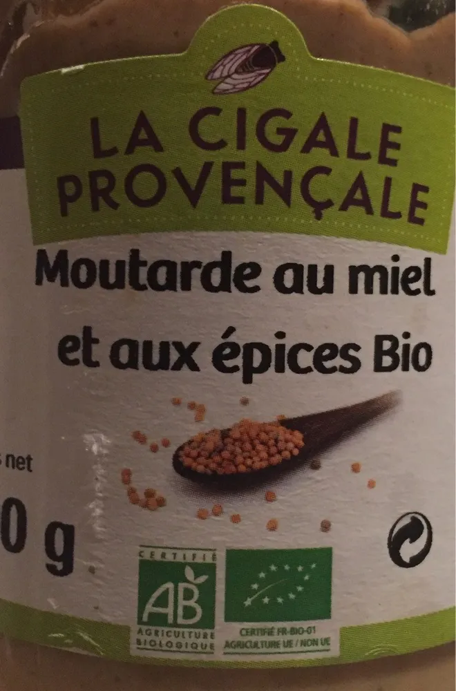 Moutarde au miel et aux épices bio