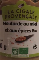 Moutarde au miel et aux épices bio