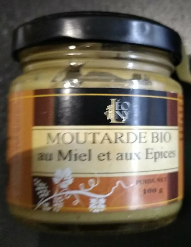 Moutarde bio au miel et aux épices