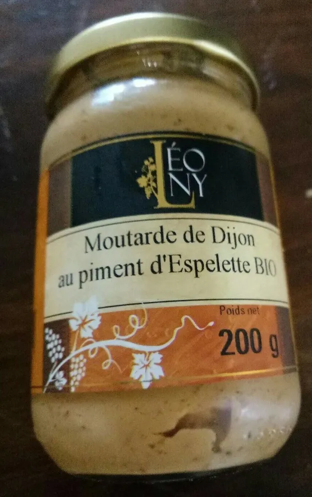 Moutarde de Dijon piment d'Espelette Bio
