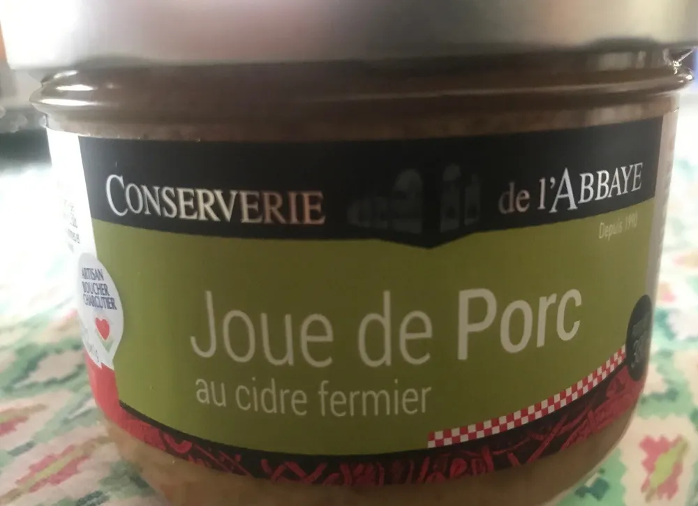 Joue de porc au cidre fermier