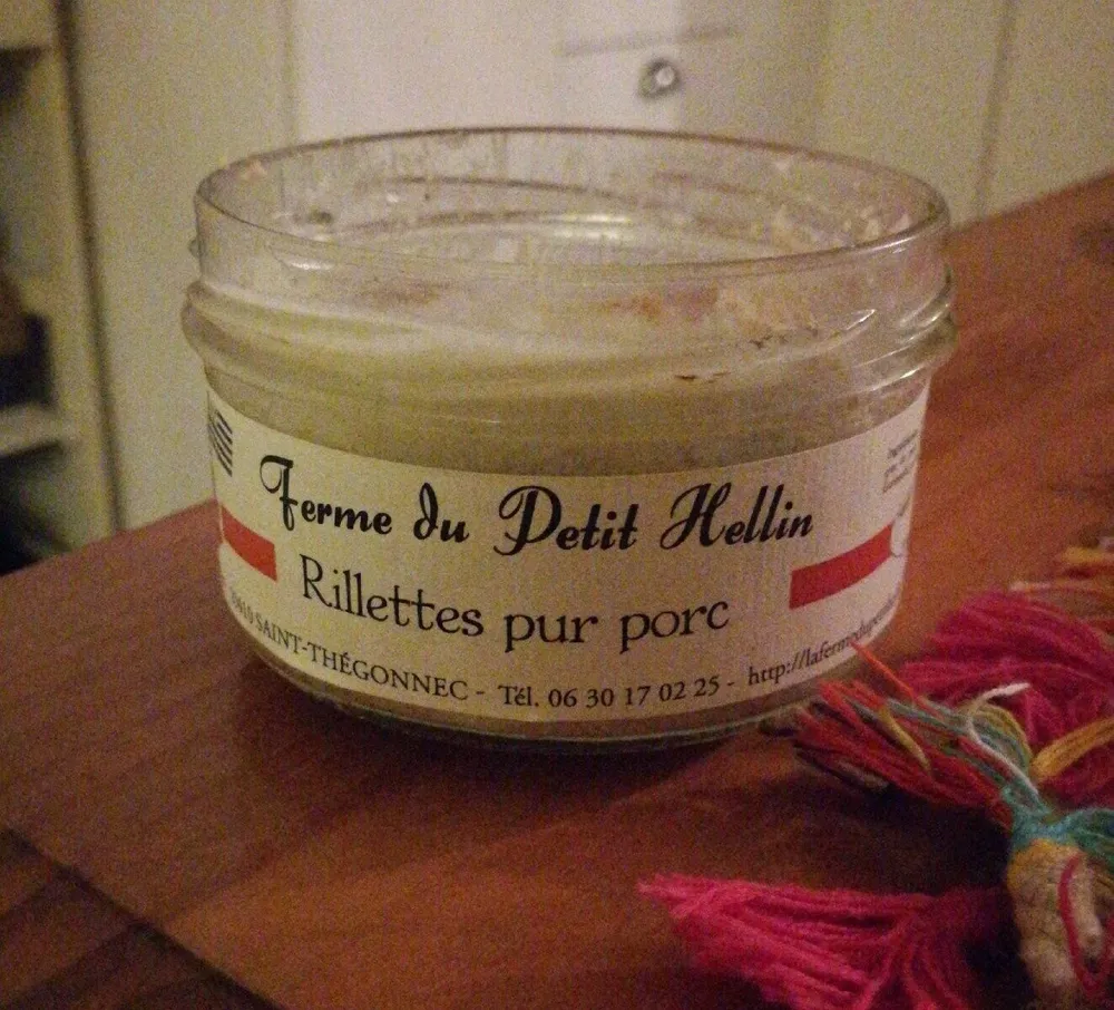 Rillettes Pur Porc, Ferme du petit Hellin