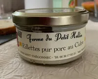 Rillettes pur porc au cidre