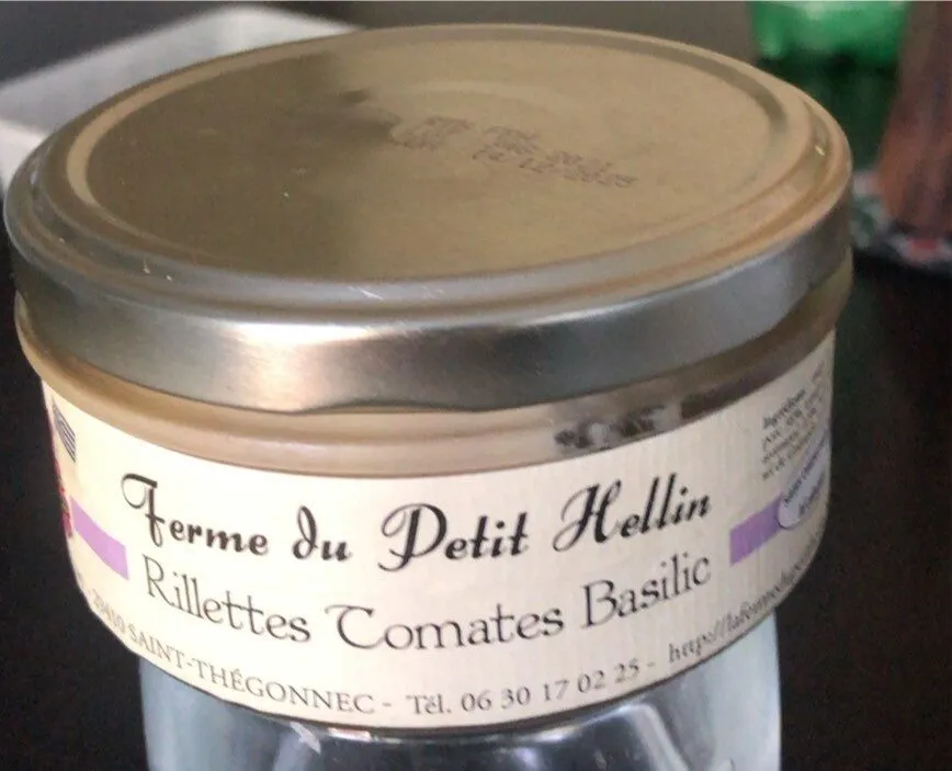 Rillettes tomates basilic