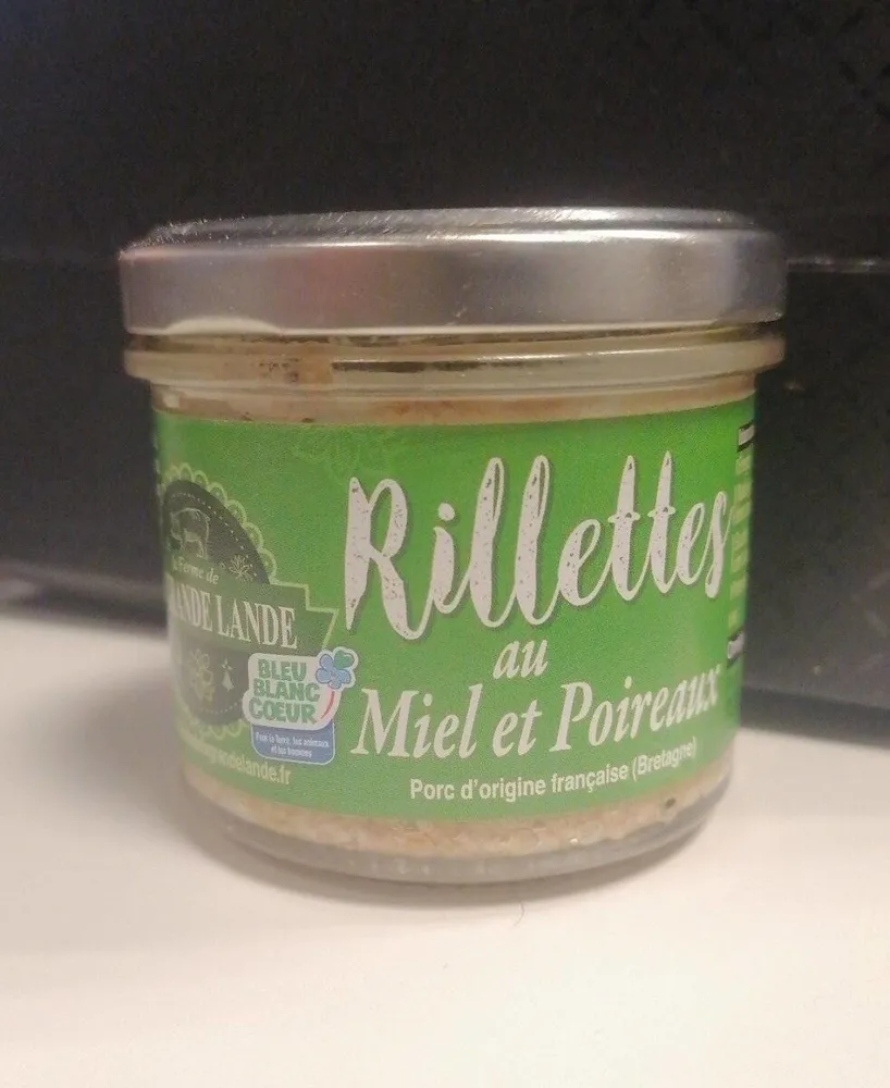 Rillettes au miel et poireaux