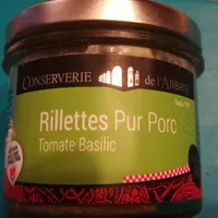 Rillettes pur porc tomate basilic