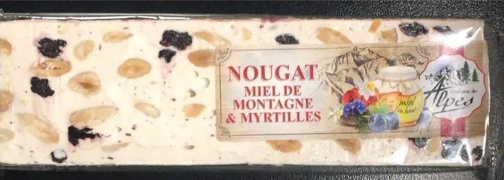Nougat Miel de Montagne et Myrtilles