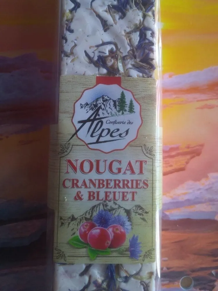 Nougat cramberries et bleuet