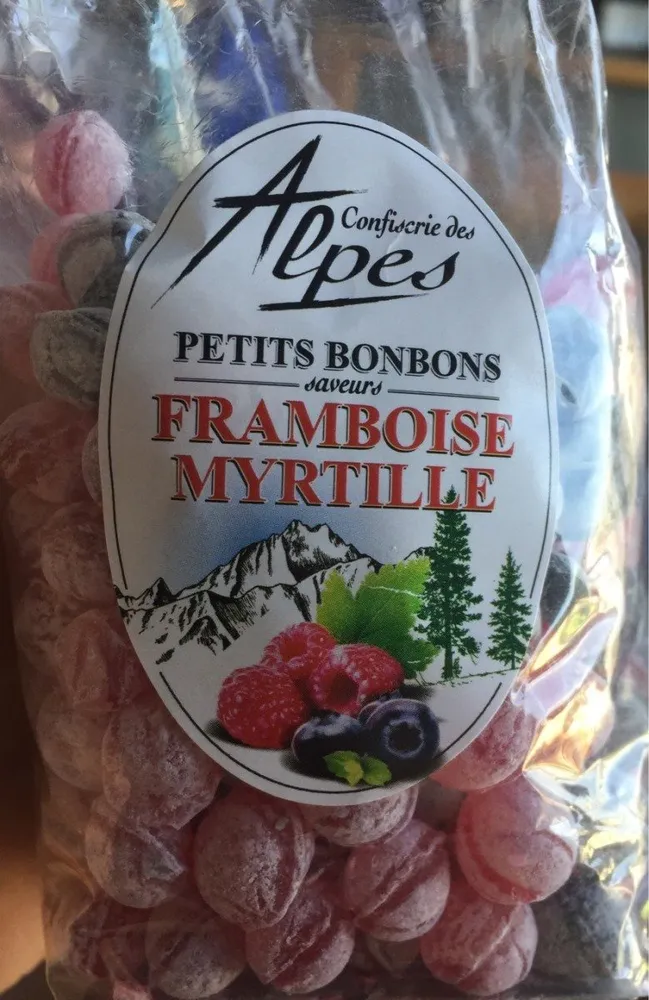 Petits bonbons saveurs framboise myrtille