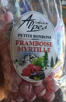 Petits bonbons saveurs framboise myrtille