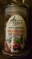 Petits bonbons saveurs framboise myrtille