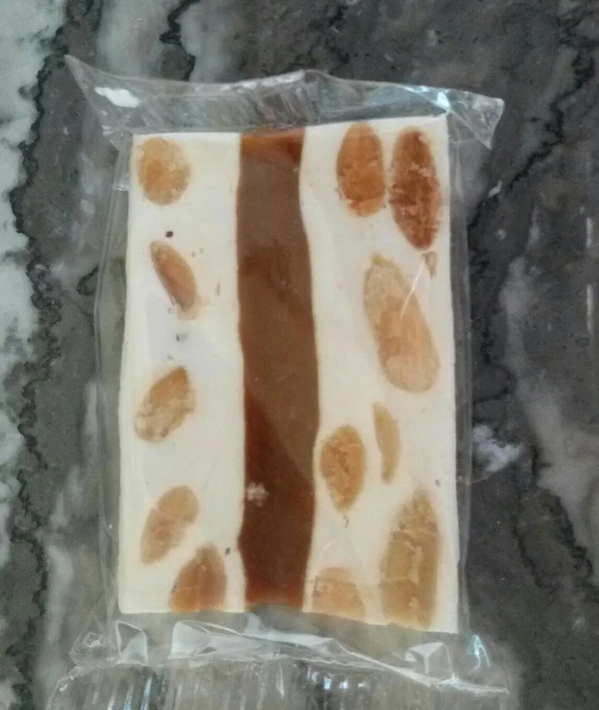 Bouchée nougat cœur caramel tendre