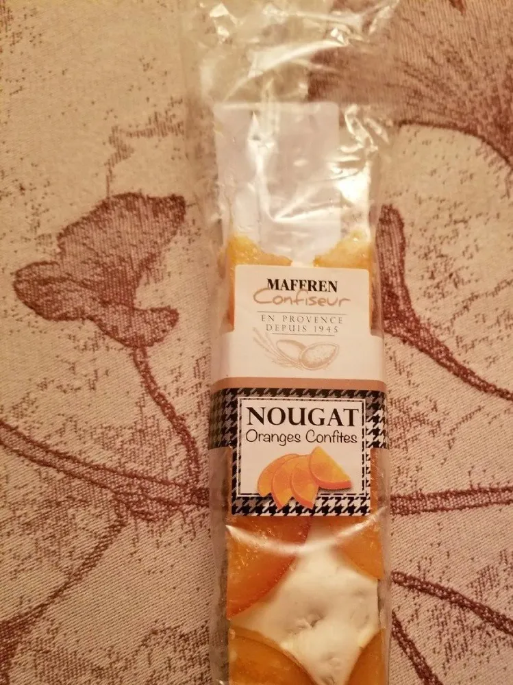 Nougat oranges confites