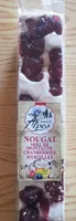 Nougat miel de montagne cranberries myrtilles