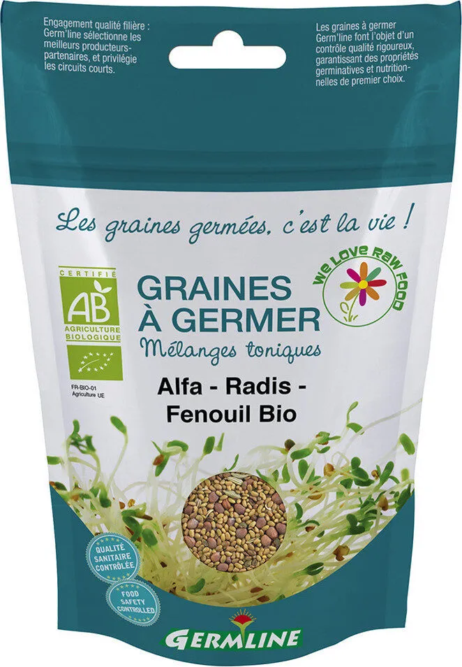 Graines à germer Alfalfa Radis Fenouil