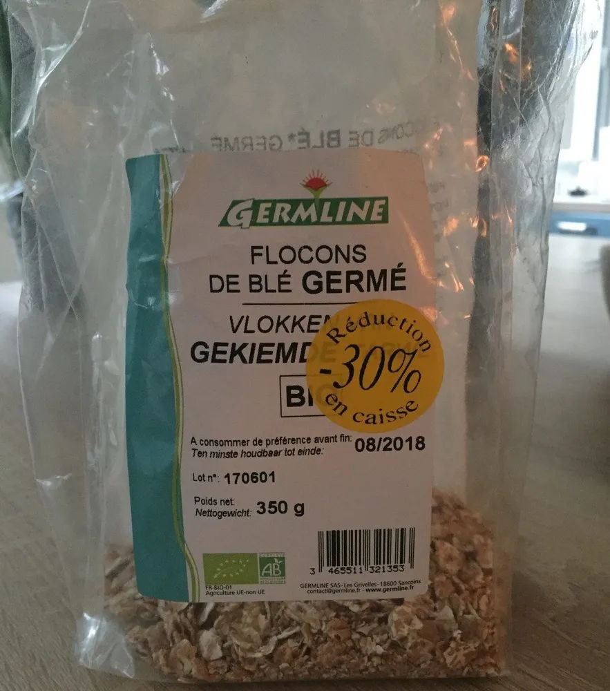 Flocons de blé germé