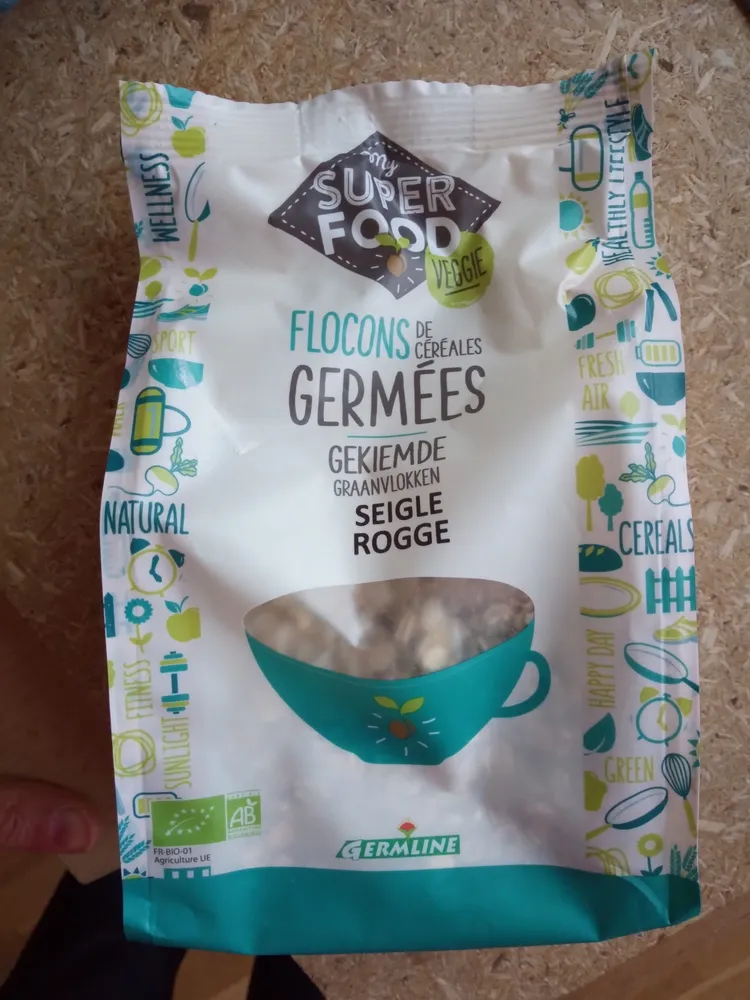 Flocons de céréales germées - seigle