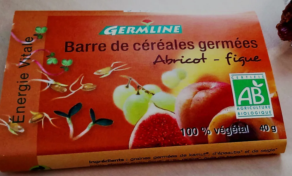 Barre de Céréales Germées Abricot-Figue