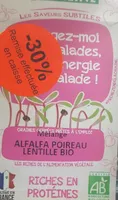 Mélange de graines germés Alfalfa Poireau Lentilles bio